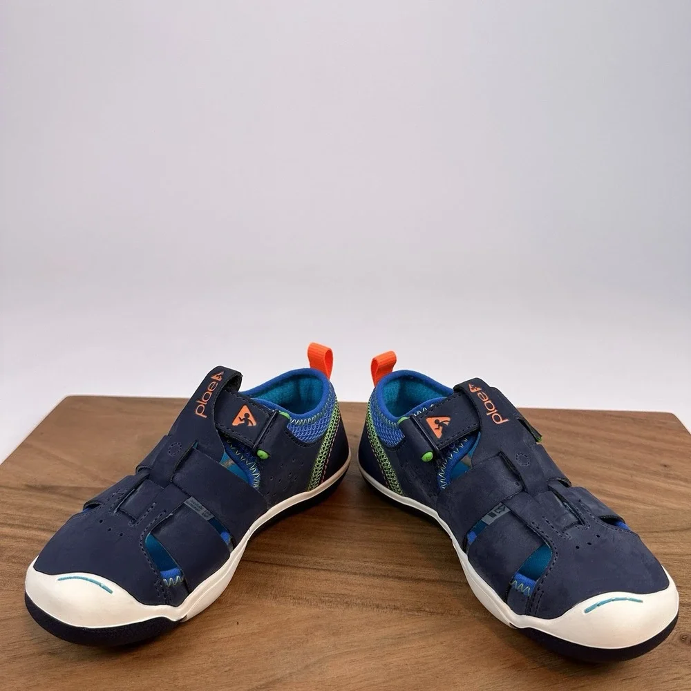 New NIB Little Kids Plae Sam 2.0 Navy‎ Athletic Casual Sandals Shoes Size 11 C